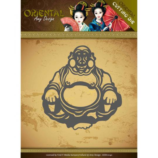Stanzschablone - Amy Design - Oriental - Happy Buddha 