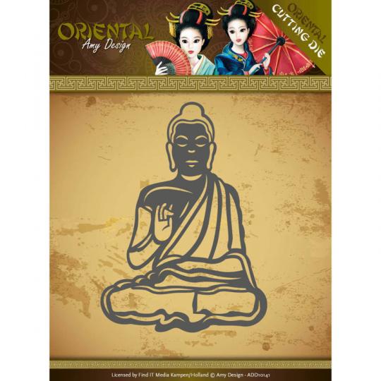 Stanzschablone - Amy Design - Oriental - Meditierender Buddhist 