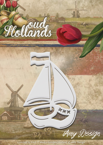 Stanzschablone - Amy Design - Oud Hollands - Klompboot 