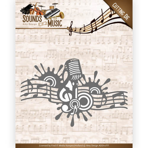 Stanzschablone - Amy Design - Sounds of Music - Musik Bordüre 