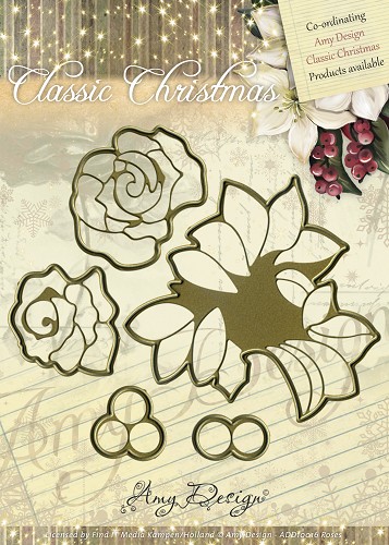 Stanzschablone - Amy Design - Stanzschablone - Classic Christmas - Roses 