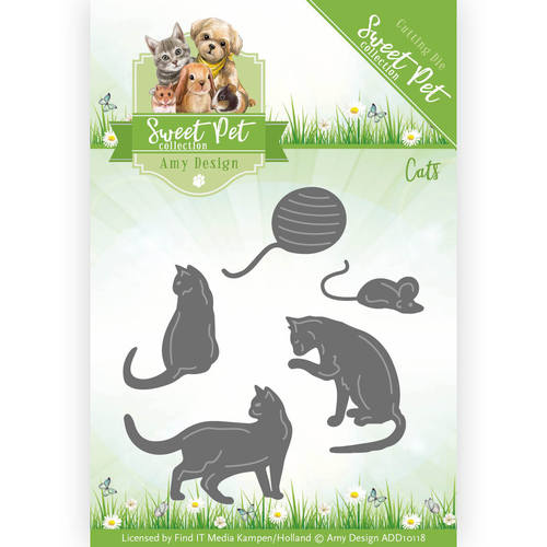 Stanzschablone - Amy Design - Sweet Pet - Katze 