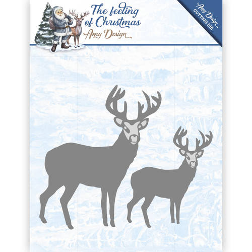 Stanzschablone - Amy Design -The feeling of Christmas - Christmas Rentier 