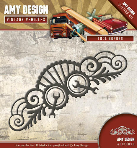Stanzschablone - Amy Design - Vintage Vehicles - Tool Bordüre 