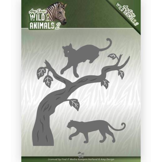 Stanzschablone - Amy Design - Wild Animals 2 - Panther 