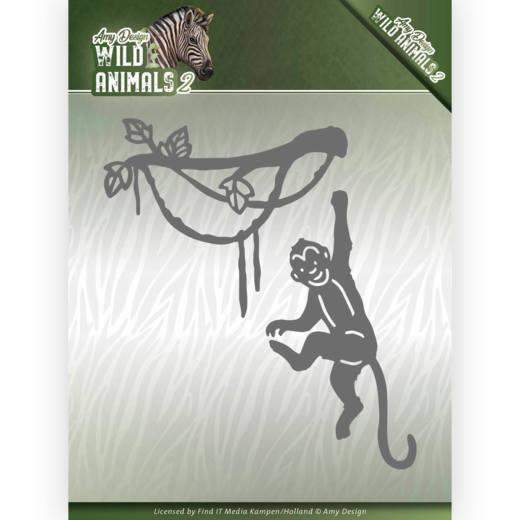 Stanzschablone - Amy Design - Wild Animals 2 - Spider Affe 