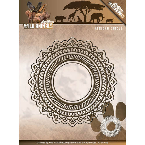 Stanzschablone - Amy Design - Wild Animals - African Circle 