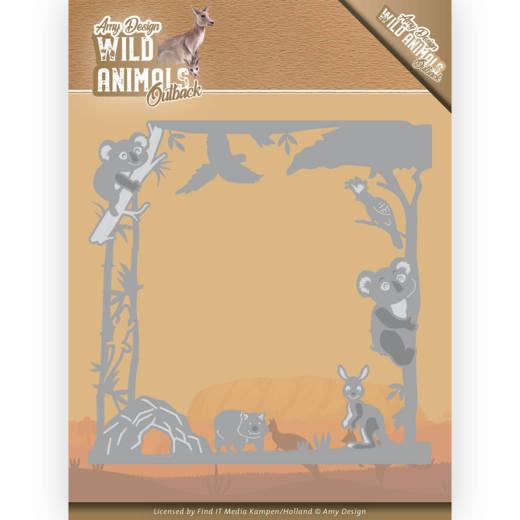 Stanzschablone - Amy Design - Wild Animals Outback - Koala Rahmen 