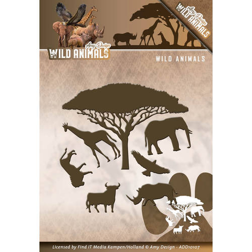 Stanzschablone - Amy Design - Wild Animals - Wild Animals 