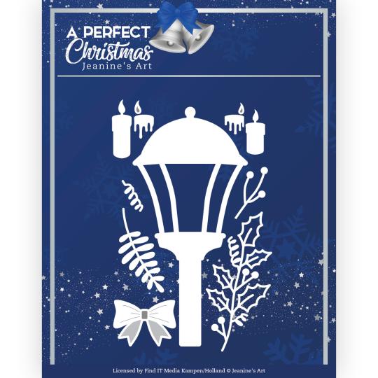 Stanzschablone - Jeanines Art - A Perfect Christmas - Vintage Straßen Laterne 
