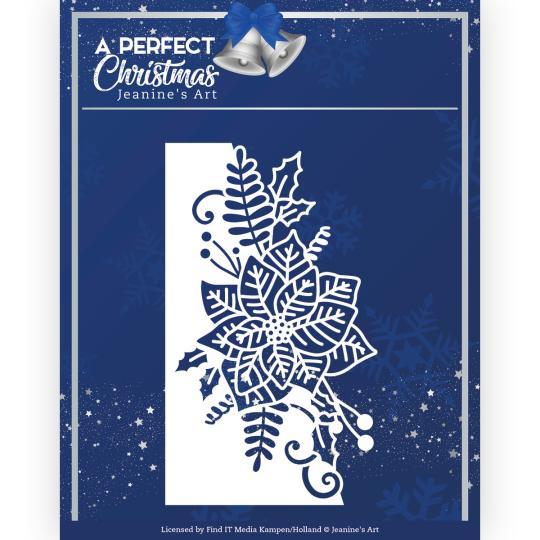 Stanzschablone - Jeanines Art - A Perfect Christmas - Weihnachtsstern Borde 