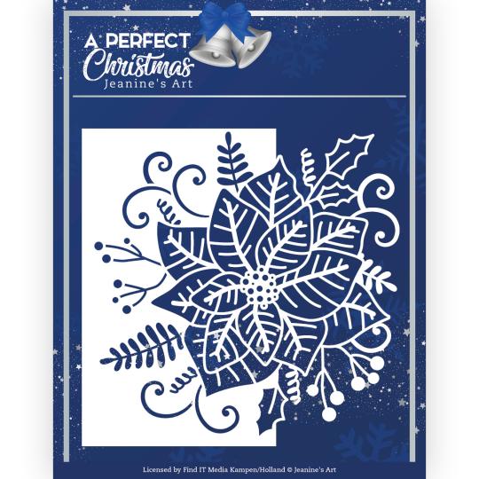 Stanzschablone - Jeanines Art - A Perfect Christmas - Weihnachtsstern Kante 