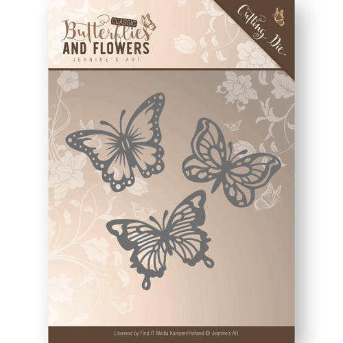 Stanzschablone - Jeanines Art - Butterflies and Flowers - Schmetterlinge 