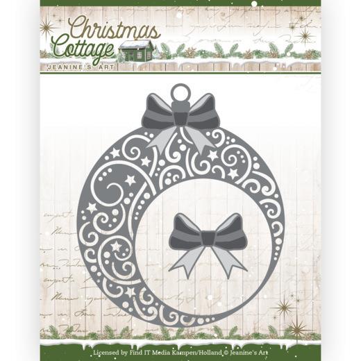 Stanzschablone - Jeanines Art - Christmas Cottage - Weihnachtskugel 