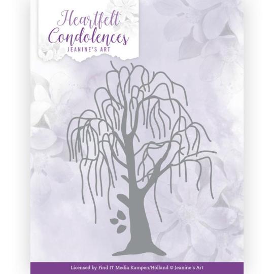 Stanzschablone - Jeanines Art - Heartfelt Condolences - Trauerweide 