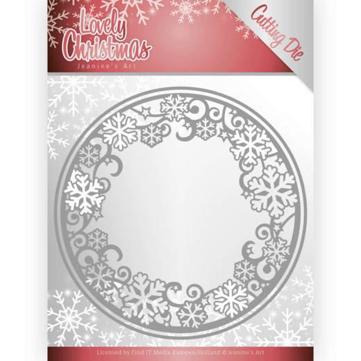Stanzschablone - Jeanines Art - Lovely Christmas - Schneeflocken Rahmen 