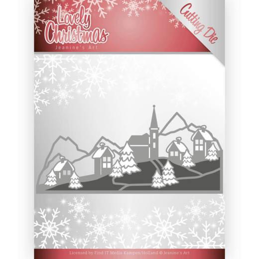 Stanzschablone - Jeanines Art - Lovely Christmas - Winter Landschaft 