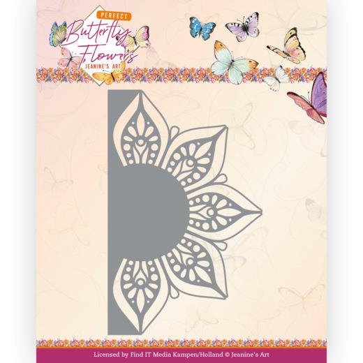 Stanzschablone - Jeanines Art - Schmetterlings Blumen - Große Blume 