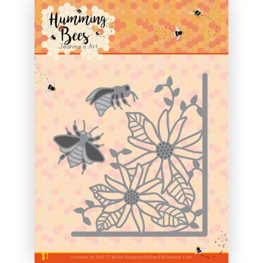 Stanzschablone - Jeanines Art - Summende Bienen - Blumen Ecke 