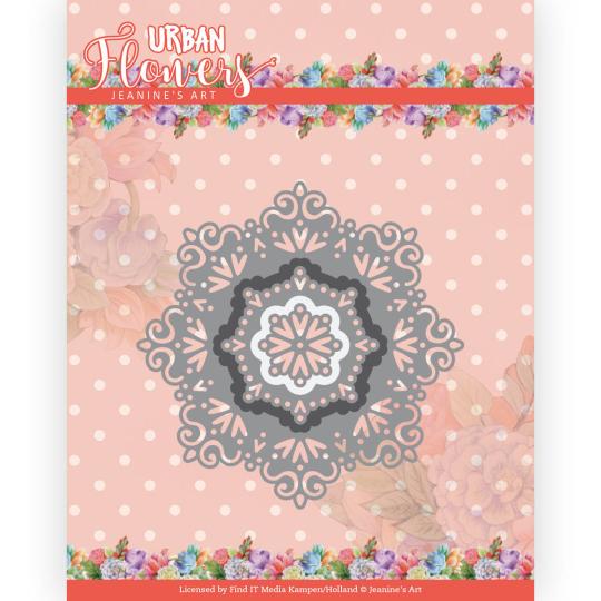 Stanzschablone - Jeanines Art - Urban Flowers - Urban Deckchen 