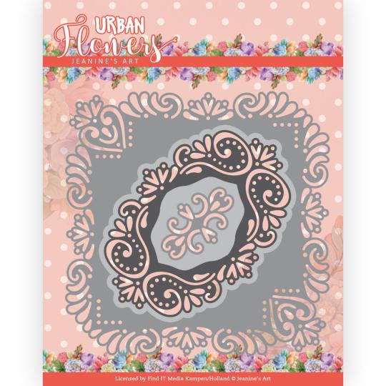 Stanzschablone - Jeanines Art - Urban Flowers - Urban Quadrat 