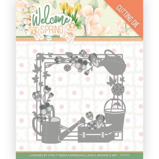 Stanzschablone - Jeanines Art - Welcome Spring - Frühlings Rahmen 