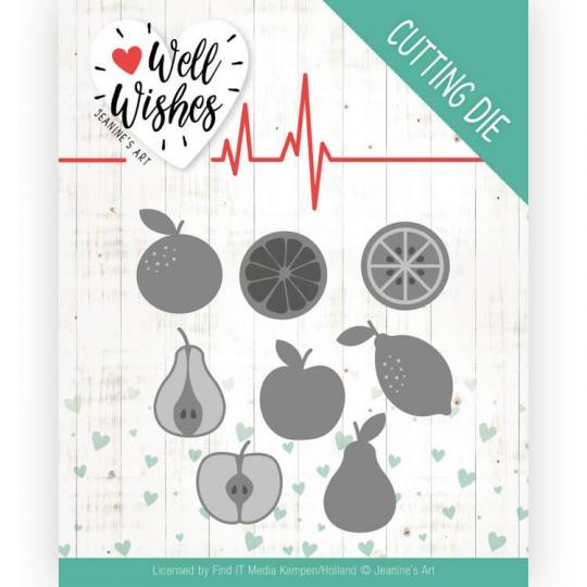 Stanzschablone - Jeanines Art - Well Wishes - Früchte 