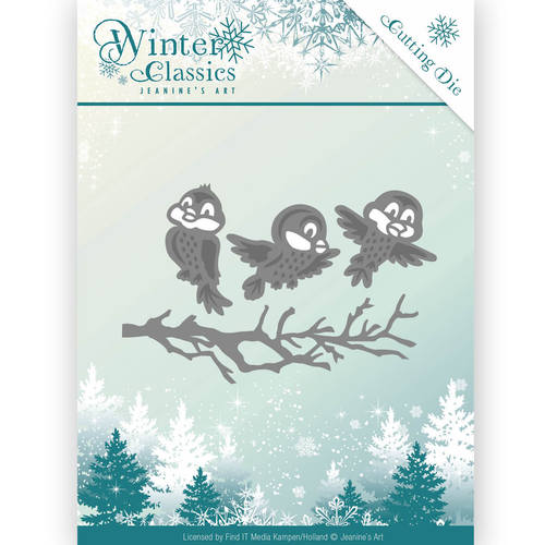 Stanzschablone - Jeanines Art - Winter Classics - Winter Vögel 