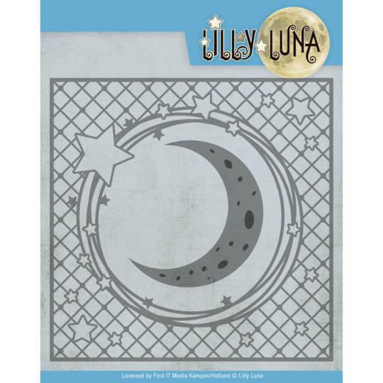 Stanzschablone - Lilly Luna - Mond & Sterne Rahmen 