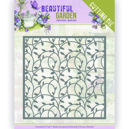 Stanzschablone - Precious Marieke - Beautiful Garden - Blätter Rahmen 