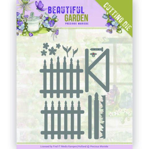 Stanzschablone - Precious Marieke - Beautiful Garden - Gartenzaun 