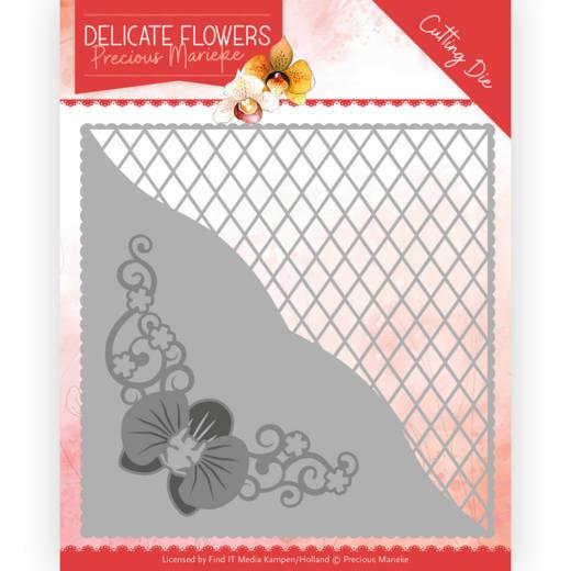 Stanzschablone - Precious Marieke - Delicate Flowers - Orchideen Hintergrund 