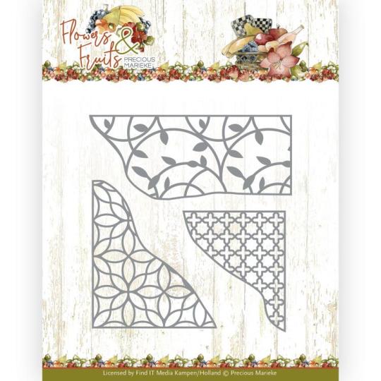 Stanzschablone - Precious Marieke - Flowers and Fruits - Blumen Ecken 