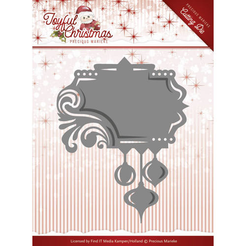 Stanzschablone - Precious Marieke - Joyful Christmas - Label Ornament 