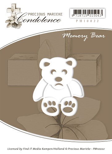 Stanzschablone - Precious Marieke - Kondolenz - Memory Bär 