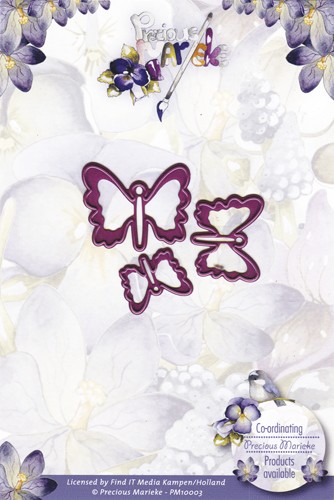 Stanzschablone - Precious Marieke - Schmetterlinge 