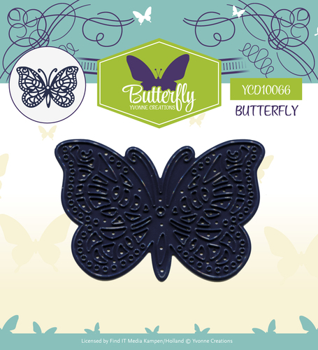 Stanzschablone - Yvonne Creations - Butterfly  - Schmetterling II 