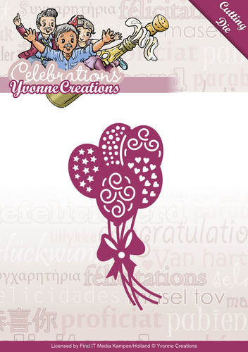 Stanzschablone - Yvonne Creations - Celebrations - Balloons 