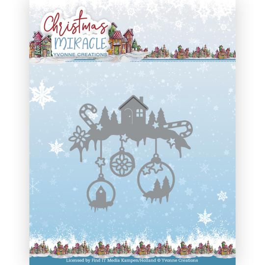 Stanzschablone - Yvonne Creations - Christmas Miracle - Weihnachts Szene 