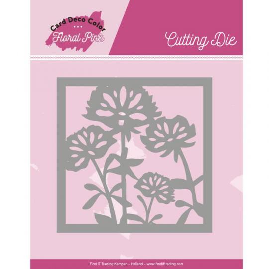 Stanzschablone - Yvonne Creations - Floral Pink - Floral Pink Quadrat 