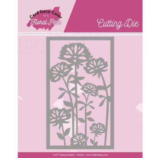 Stanzschablone - Yvonne Creations - Floral Pink - Floral Pink Rahmen 