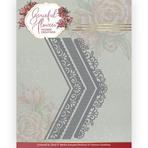 Stanzschablone - Yvonne Creations - Graceful Flowers - Graceful Bordüre 