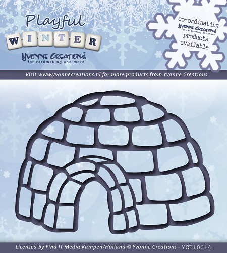 Stanzschablone - Yvonne Creations - Spielerisches Winter - Iglu 