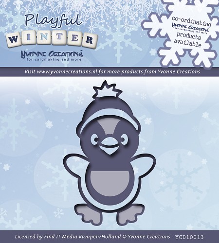 Stanzschablone - Yvonne Creations - Spielerisches Winter - Pinquin 