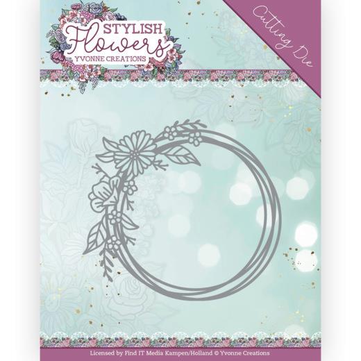 Stanzschablone - Yvonne Creations - Stylisch Flowers - Blumen-Reifen 