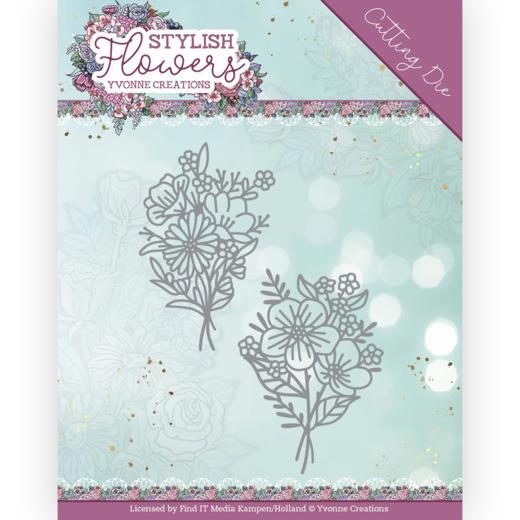 Stanzschablone - Yvonne Creations - Stylisch Flowers - Blumenstrauß 