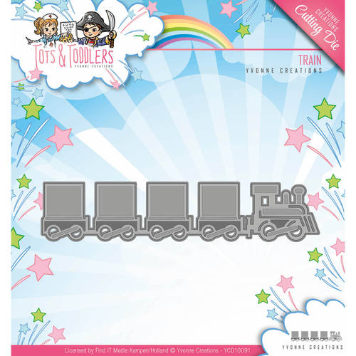 Stanzschablone - Yvonne Creations - Tots and Toddlers - Eisenbahn 