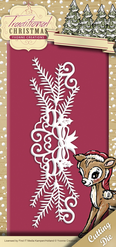 Stanzschablone - Yvonne Creations - Traditional Christmas - Holiday Garland 