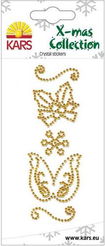Starssstein Crystal stickers holly/angelwings GOLD 