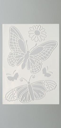 Stencils Schablone A4 Schmetterling 